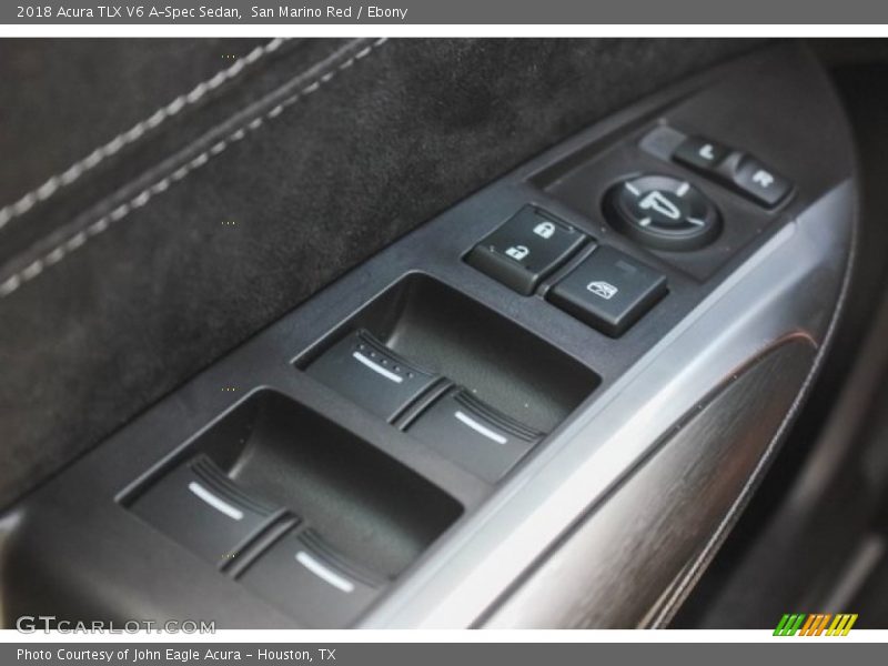 San Marino Red / Ebony 2018 Acura TLX V6 A-Spec Sedan