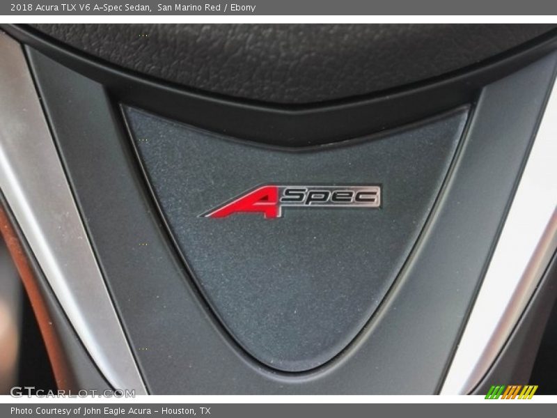 San Marino Red / Ebony 2018 Acura TLX V6 A-Spec Sedan