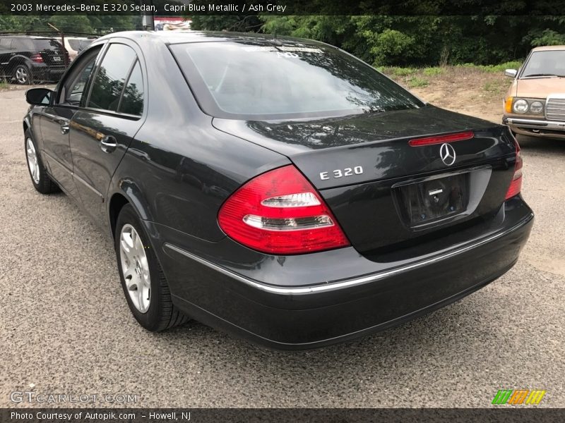 Capri Blue Metallic / Ash Grey 2003 Mercedes-Benz E 320 Sedan