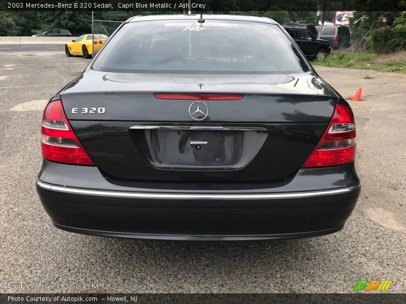 Capri Blue Metallic / Ash Grey 2003 Mercedes-Benz E 320 Sedan