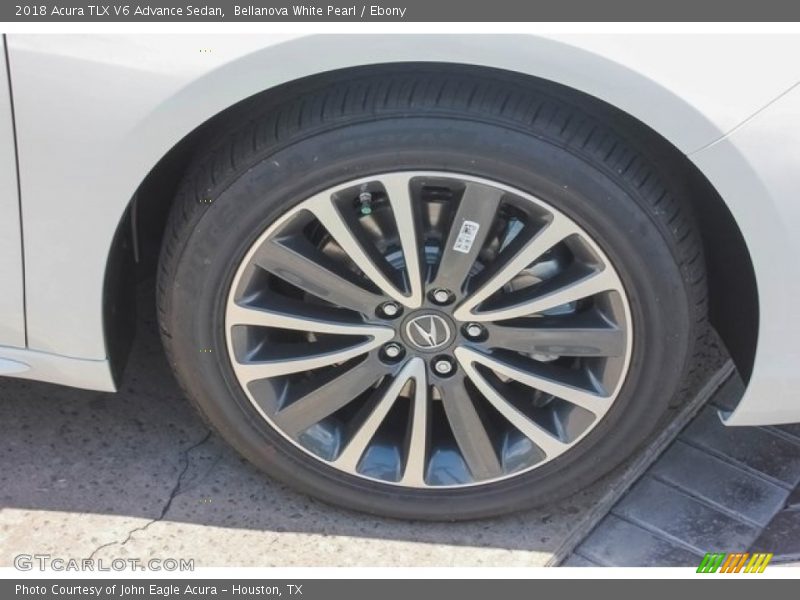 Bellanova White Pearl / Ebony 2018 Acura TLX V6 Advance Sedan