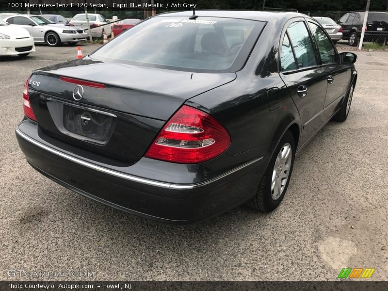 Capri Blue Metallic / Ash Grey 2003 Mercedes-Benz E 320 Sedan