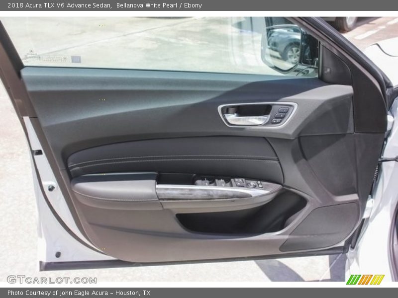 Bellanova White Pearl / Ebony 2018 Acura TLX V6 Advance Sedan