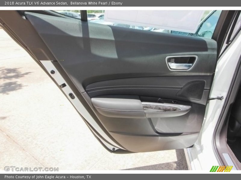 Bellanova White Pearl / Ebony 2018 Acura TLX V6 Advance Sedan