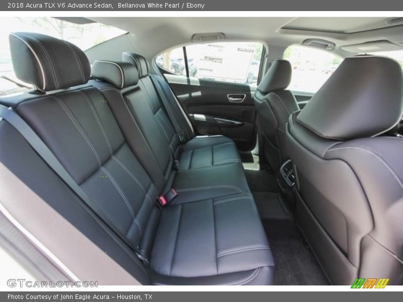 Bellanova White Pearl / Ebony 2018 Acura TLX V6 Advance Sedan