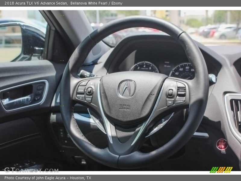 Bellanova White Pearl / Ebony 2018 Acura TLX V6 Advance Sedan