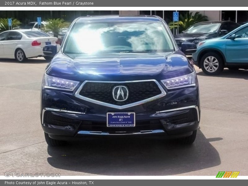 Fathom Blue Pearl / Graystone 2017 Acura MDX