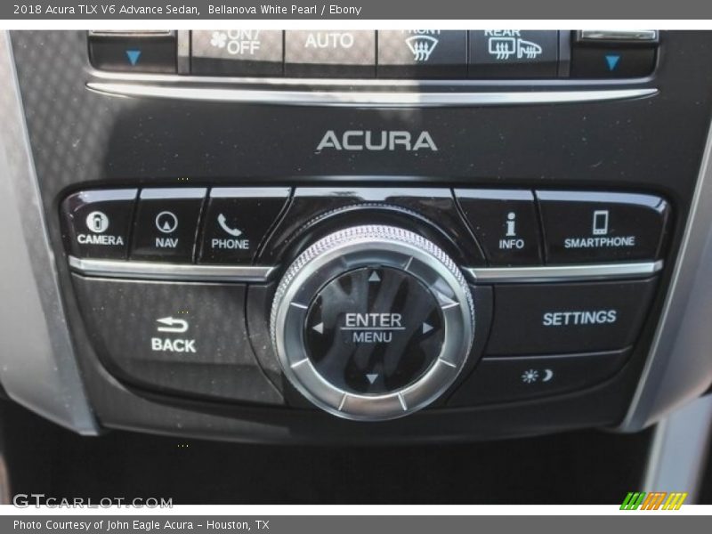 Bellanova White Pearl / Ebony 2018 Acura TLX V6 Advance Sedan
