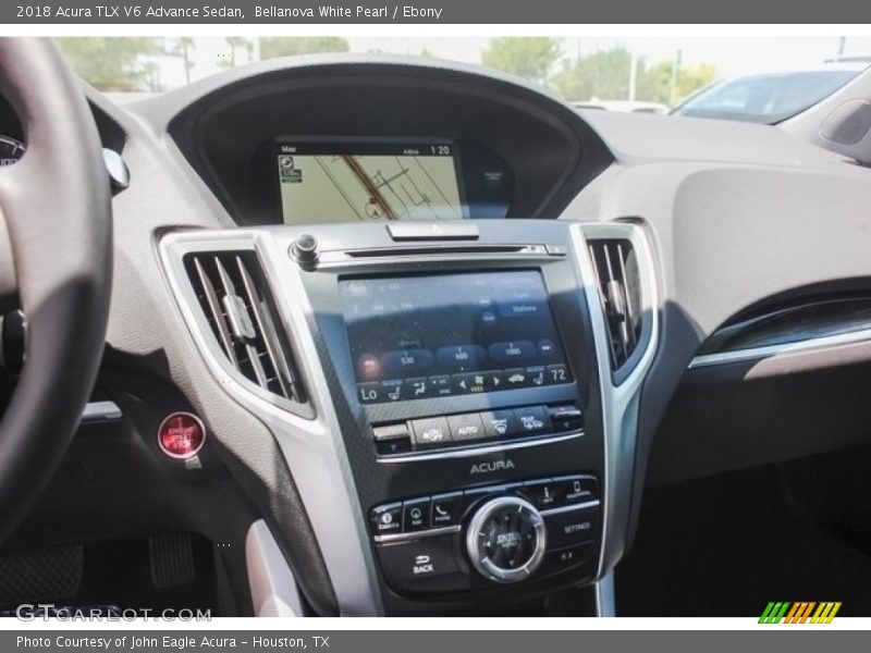 Bellanova White Pearl / Ebony 2018 Acura TLX V6 Advance Sedan