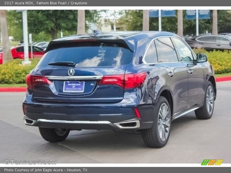 Fathom Blue Pearl / Graystone 2017 Acura MDX