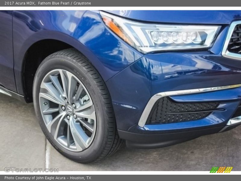 Fathom Blue Pearl / Graystone 2017 Acura MDX