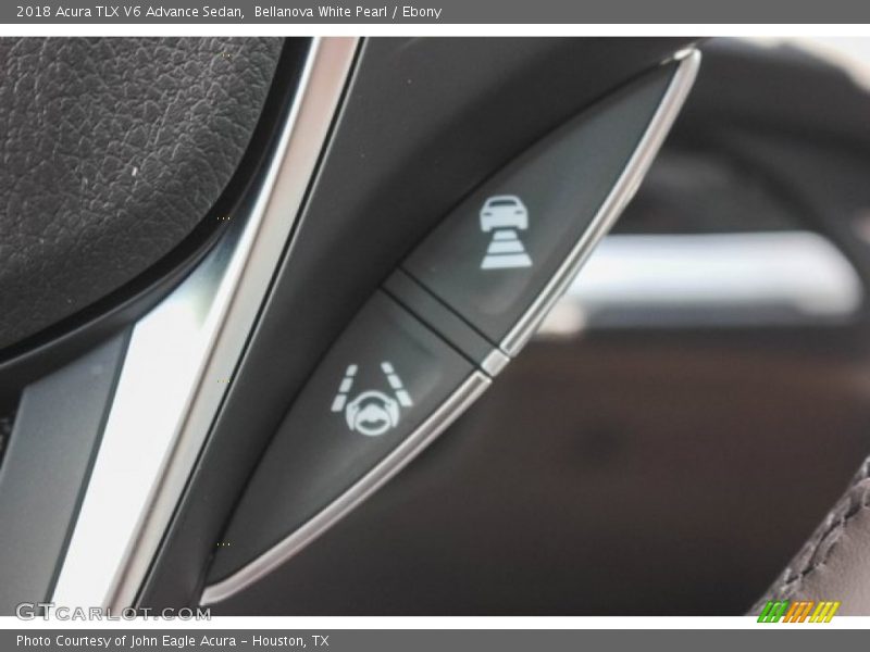 Bellanova White Pearl / Ebony 2018 Acura TLX V6 Advance Sedan