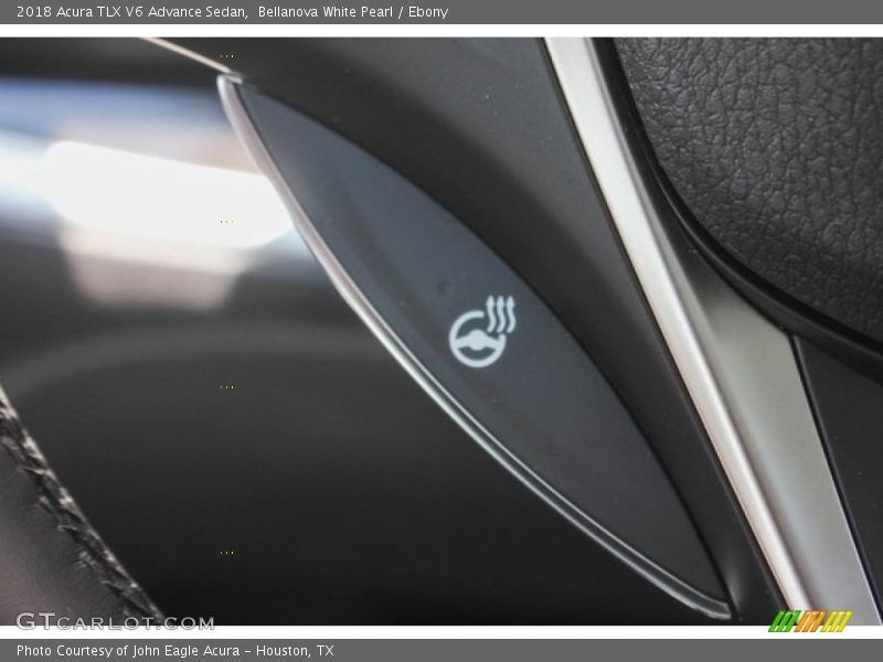 Bellanova White Pearl / Ebony 2018 Acura TLX V6 Advance Sedan