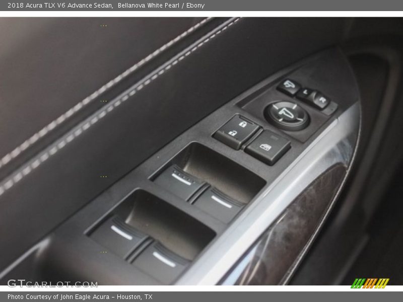Bellanova White Pearl / Ebony 2018 Acura TLX V6 Advance Sedan