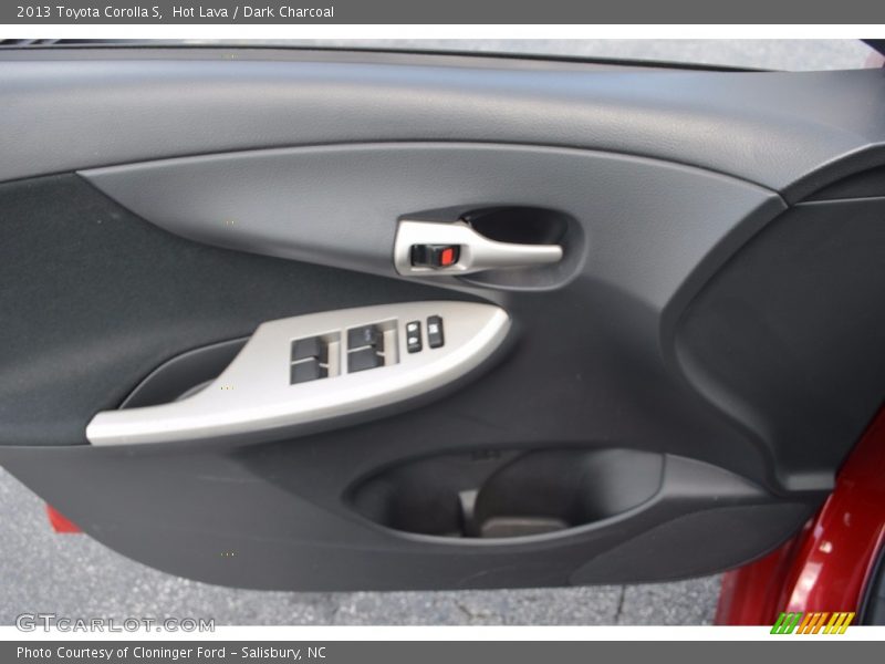 Hot Lava / Dark Charcoal 2013 Toyota Corolla S