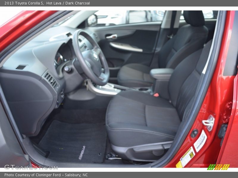 Hot Lava / Dark Charcoal 2013 Toyota Corolla S