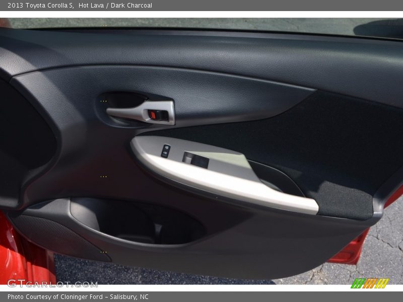 Hot Lava / Dark Charcoal 2013 Toyota Corolla S