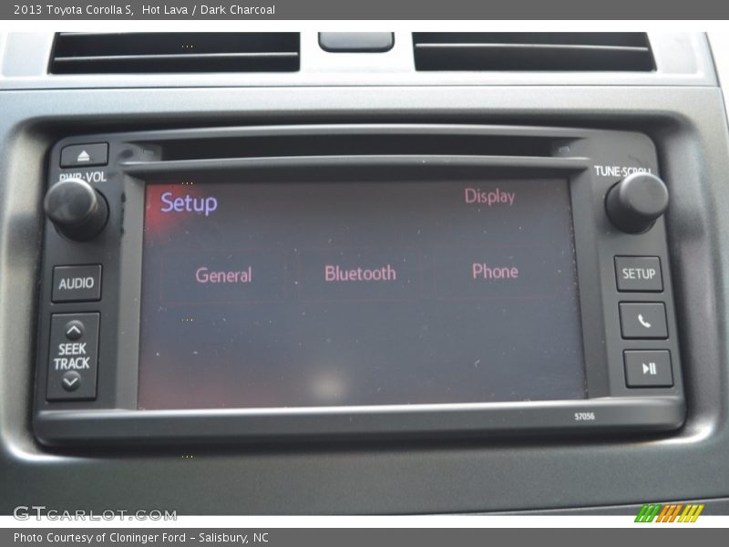 Hot Lava / Dark Charcoal 2013 Toyota Corolla S