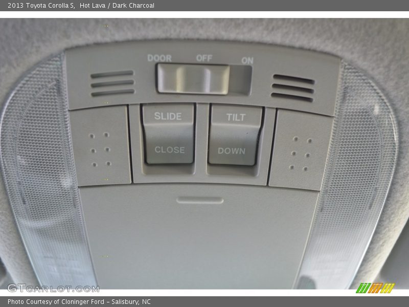 Hot Lava / Dark Charcoal 2013 Toyota Corolla S