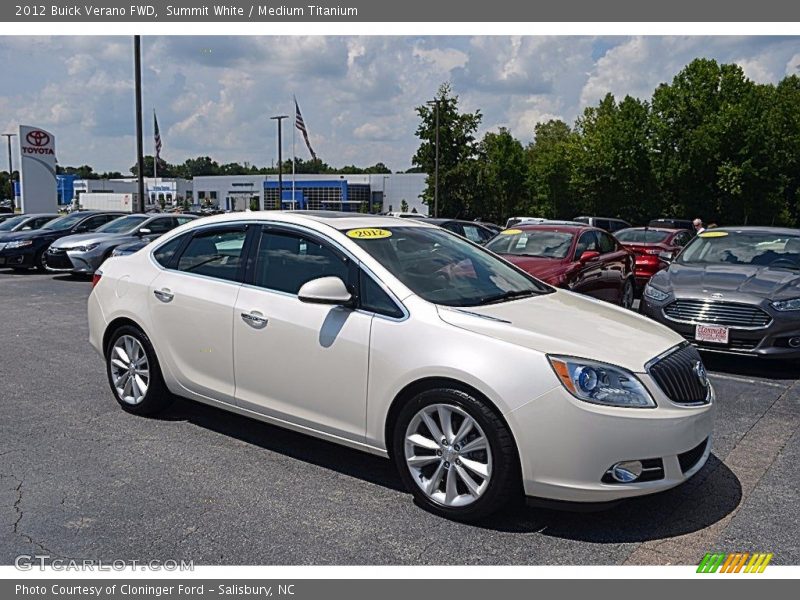 Summit White / Medium Titanium 2012 Buick Verano FWD