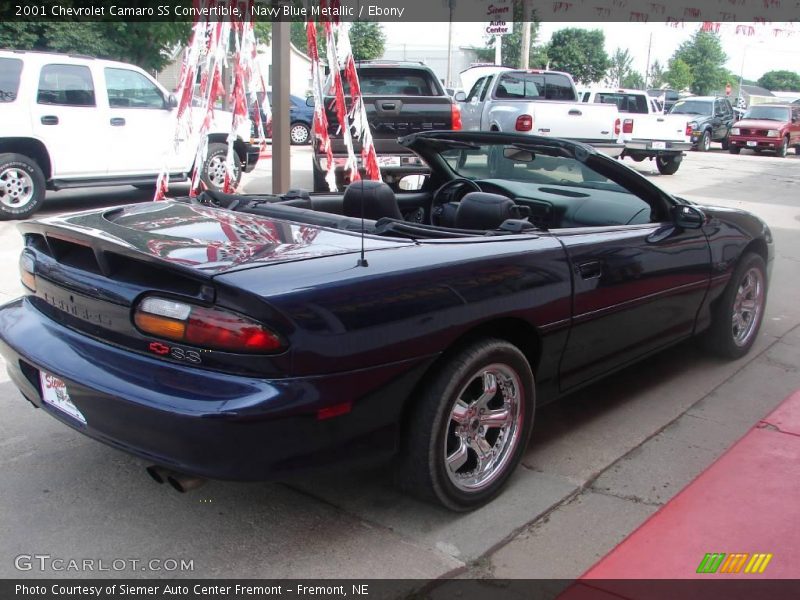 Navy Blue Metallic / Ebony 2001 Chevrolet Camaro SS Convertible