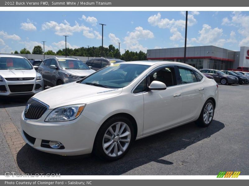 Summit White / Medium Titanium 2012 Buick Verano FWD