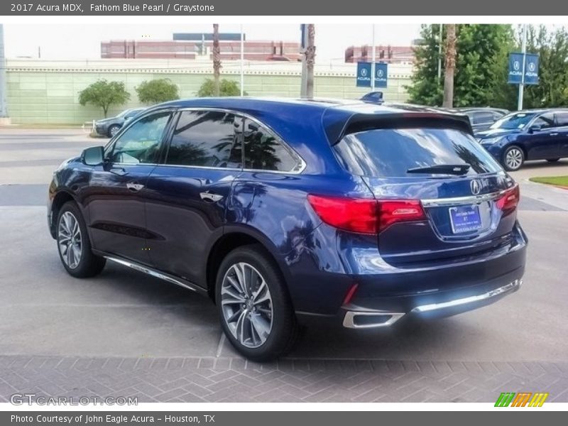 Fathom Blue Pearl / Graystone 2017 Acura MDX