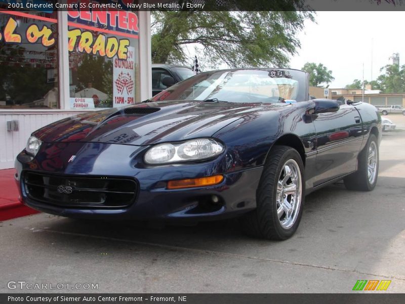 Navy Blue Metallic / Ebony 2001 Chevrolet Camaro SS Convertible