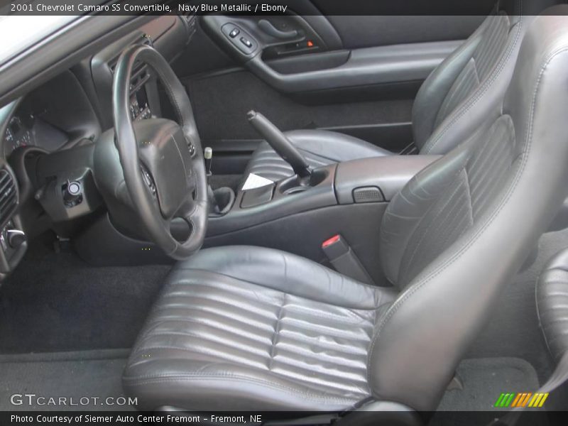 Navy Blue Metallic / Ebony 2001 Chevrolet Camaro SS Convertible