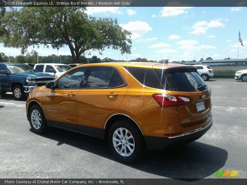 Orange Burst Metallic / Medium Ash Gray 2018 Chevrolet Equinox LS