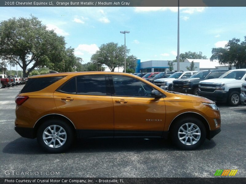 Orange Burst Metallic / Medium Ash Gray 2018 Chevrolet Equinox LS