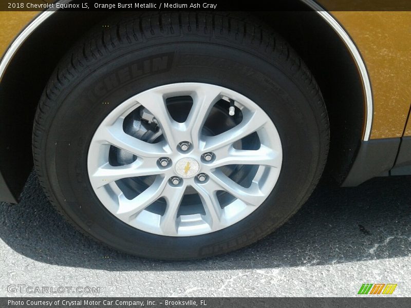 Orange Burst Metallic / Medium Ash Gray 2018 Chevrolet Equinox LS