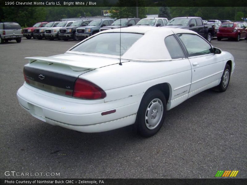 Bright White / Blue 1996 Chevrolet Monte Carlo LS