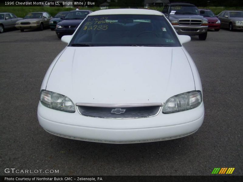 Bright White / Blue 1996 Chevrolet Monte Carlo LS