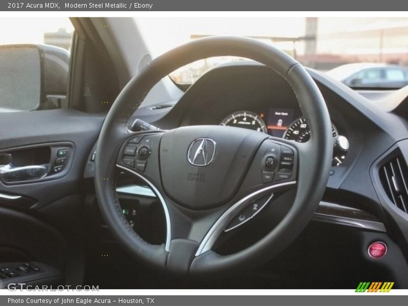 Modern Steel Metallic / Ebony 2017 Acura MDX