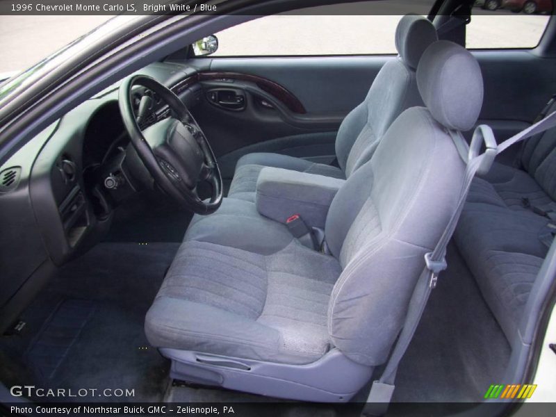Bright White / Blue 1996 Chevrolet Monte Carlo LS