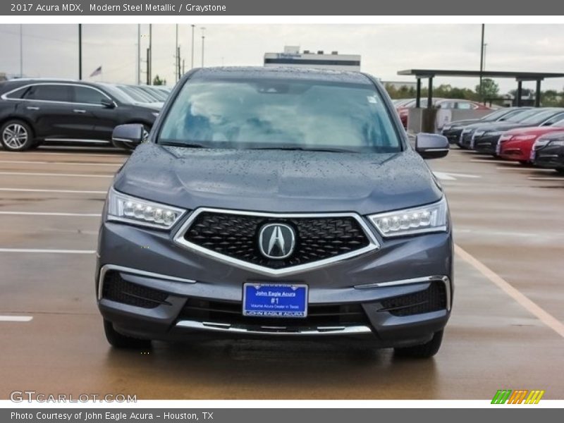Modern Steel Metallic / Graystone 2017 Acura MDX
