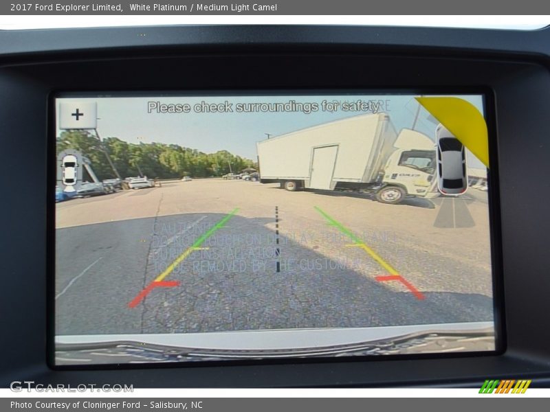 White Platinum / Medium Light Camel 2017 Ford Explorer Limited