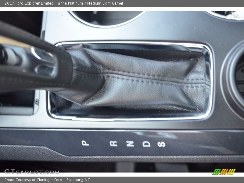 White Platinum / Medium Light Camel 2017 Ford Explorer Limited