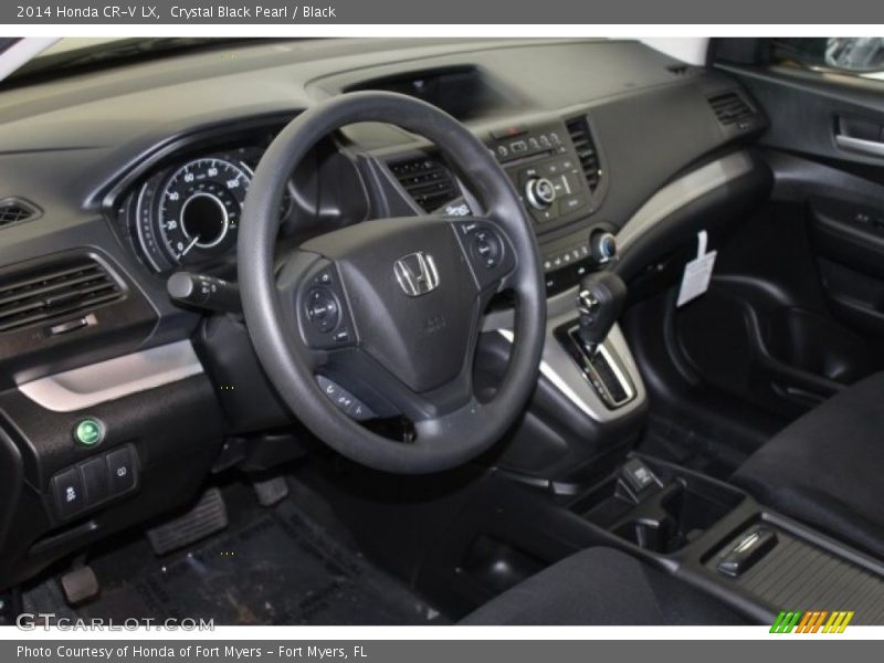 Crystal Black Pearl / Black 2014 Honda CR-V LX