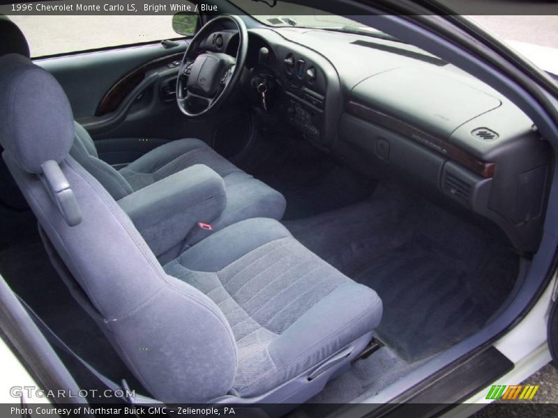 Bright White / Blue 1996 Chevrolet Monte Carlo LS