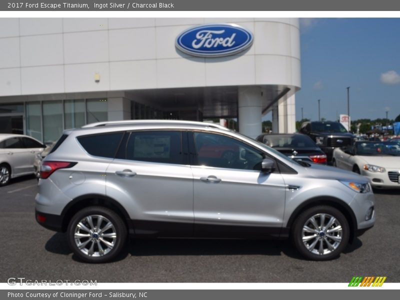 Ingot Silver / Charcoal Black 2017 Ford Escape Titanium
