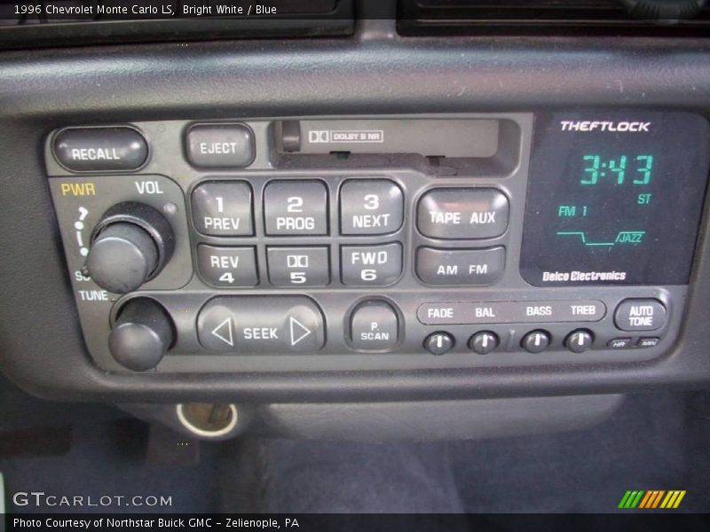 Bright White / Blue 1996 Chevrolet Monte Carlo LS