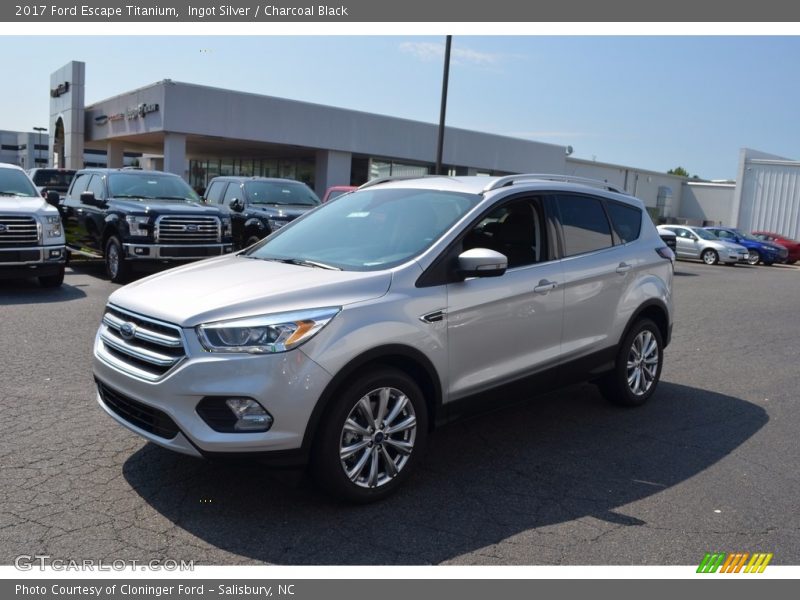 Ingot Silver / Charcoal Black 2017 Ford Escape Titanium