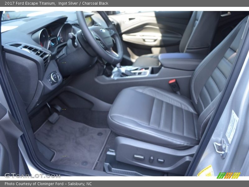Ingot Silver / Charcoal Black 2017 Ford Escape Titanium