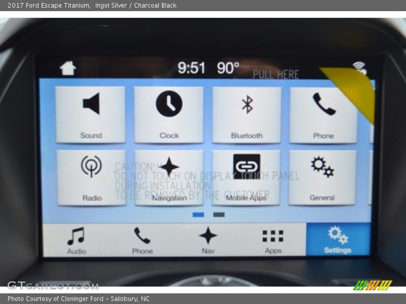 Ingot Silver / Charcoal Black 2017 Ford Escape Titanium