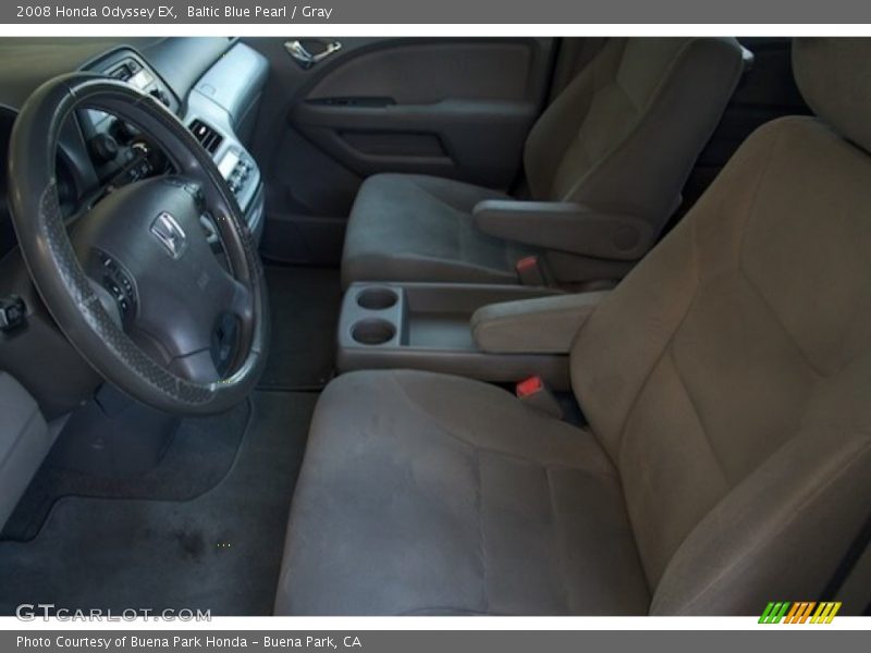 Baltic Blue Pearl / Gray 2008 Honda Odyssey EX
