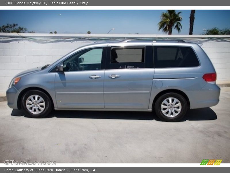 Baltic Blue Pearl / Gray 2008 Honda Odyssey EX