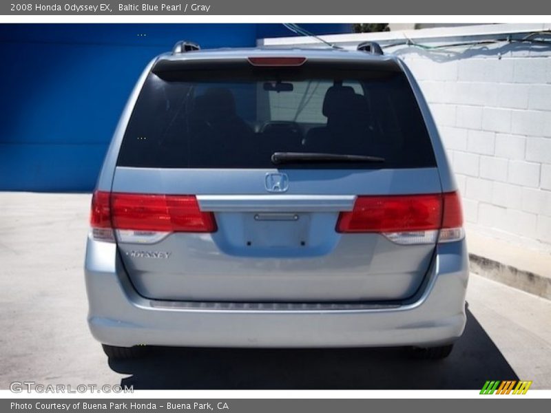 Baltic Blue Pearl / Gray 2008 Honda Odyssey EX