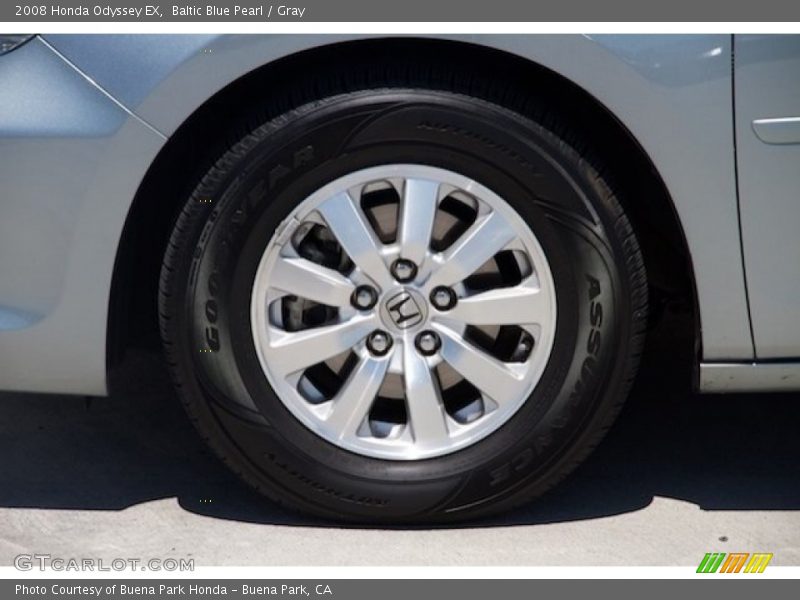 Baltic Blue Pearl / Gray 2008 Honda Odyssey EX